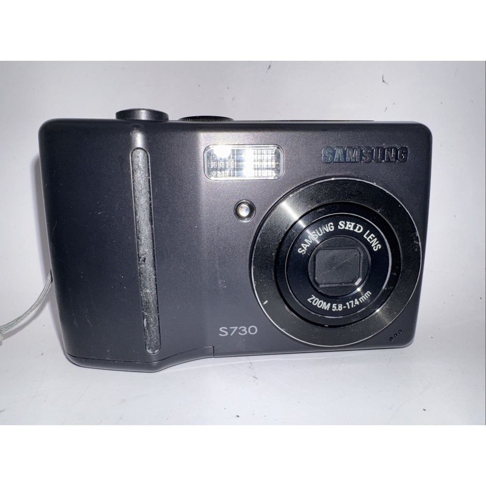 Samsung S730 Black Compact Digital‎ Camera Untested